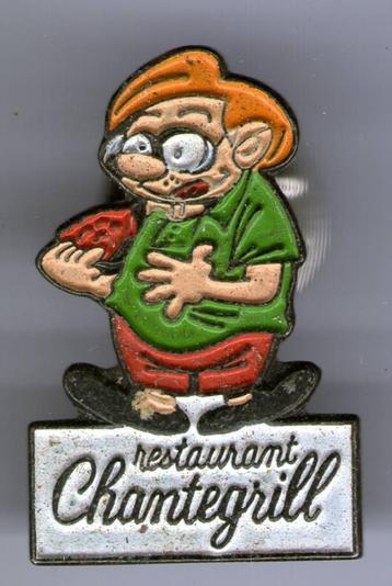 Restaurant Chantegrill mannetje PIN ( BLAD9_909 ) beschikbaar voor biedingen
