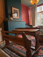 Vintage schoolbankje!, Kinderen en Baby's, Kinderkamer | Tafels en Stoelen, Ophalen, Gebruikt, Tafel(s) en Stoel(en)