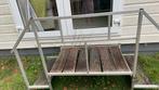 2 stevige stacaravan opstapjes, 1.60x 0.75x 1.15 . Lxbrxh, Ophalen, Gebruikt