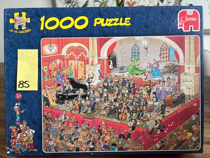 Jan van Haasteren - De Opera 1000 stukjes puzzel (85), Hobby en Vrije tijd, Denksport en Puzzels, Zo goed als nieuw, Legpuzzel