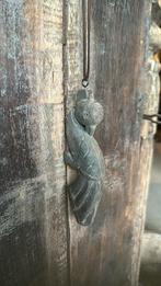 Prachtig uniek oud houten ornamentje uit India, Ophalen of Verzenden