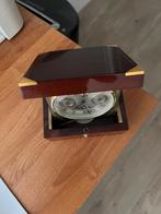 Bijzonder mooie klok tafelmodel in mahonie behuizing, Ophalen, Zo goed als nieuw, Digitaal, Overige typen