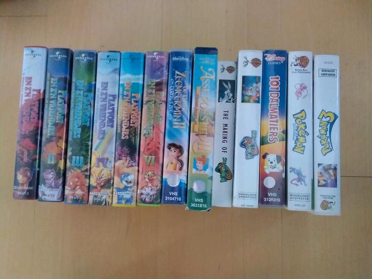 VHS Videobanden Collectie - Disney, Sprookjes, Pokemon, Cd's en Dvd's, VHS | Film, Zo goed als nieuw, Overige genres, Alle leeftijden