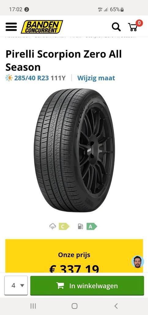Pirelli Scorpions Zero all Season 285/40 R23 111Y 2 stuks!, Auto-onderdelen, Overige Auto-onderdelen, BMW, Porsche, Rover, Land Rover