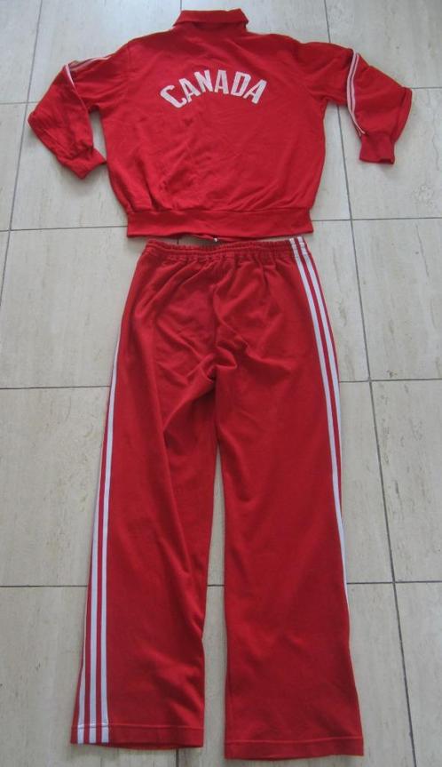 Adidas trainingspak tracksuit Canada rood 70's vintage, Kleding | Heren, Sportkleding, Gedragen, Algemeen, Maat 48/50 (M), Rood