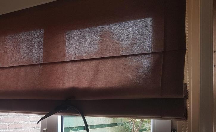 5 stuks vouwgordijnen + ophangsysteem zie omschrijving, Huis en Inrichting, Stoffering | Gordijnen en Lamellen, Gebruikt, Minder dan 100 cm