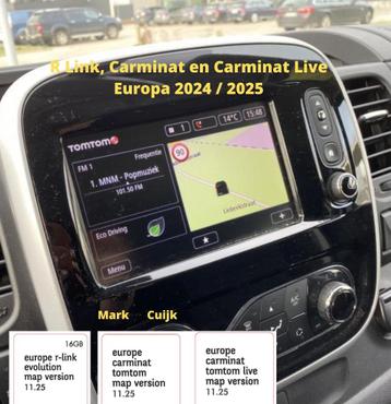 Renault navigatie 2024/2025 TomTom Carminat live, R-link SD beschikbaar voor biedingen