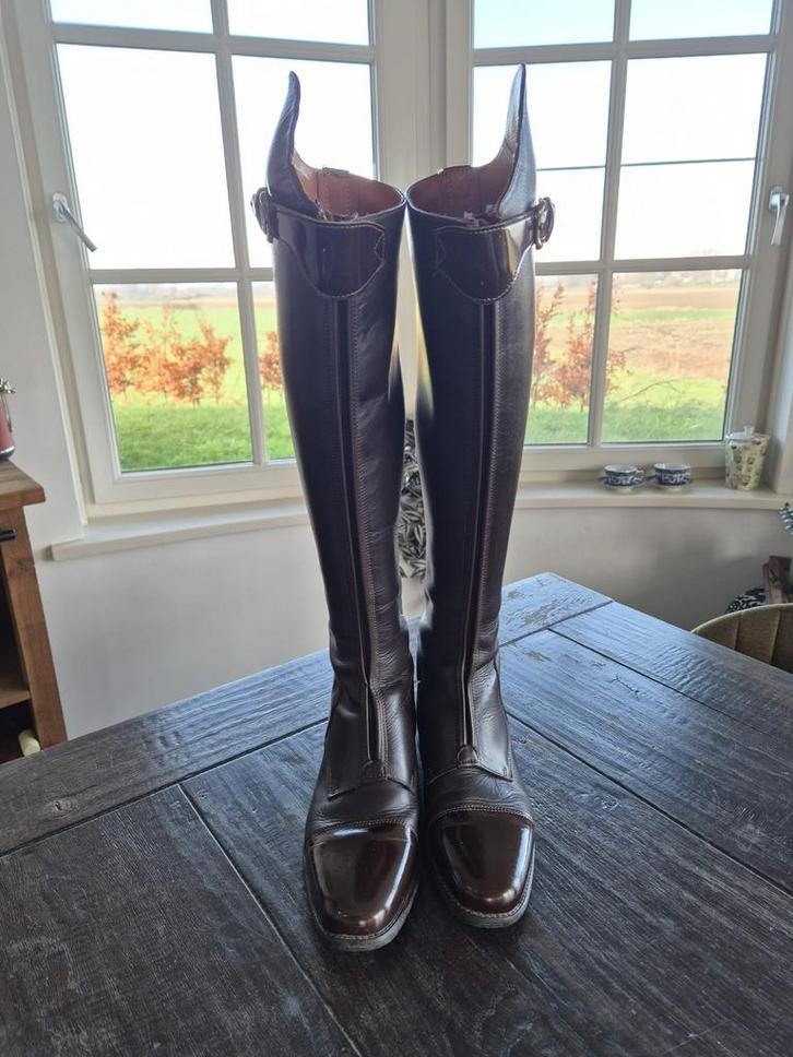 Lipica donkerbruine paardrijlaarzen met rits mt41, Dieren en Toebehoren, Paardrijkleding, Zo goed als nieuw, Schoeisel, Dressuur