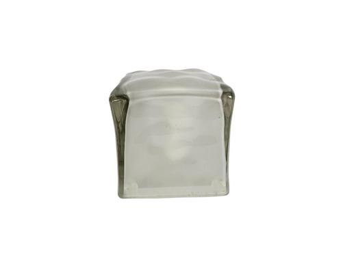 Ikea - Kubuslamp - Iviken -  ijsklontje - frosted glass, Huis en Inrichting, Lampen | Tafellampen, Zo goed als nieuw, Minder dan 50 cm