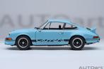 1:18 Porsche 911 Carrera RS blauw-zwart 1973 Autoart 78032, Auto, Autoart, Nieuw, Ophalen of Verzenden