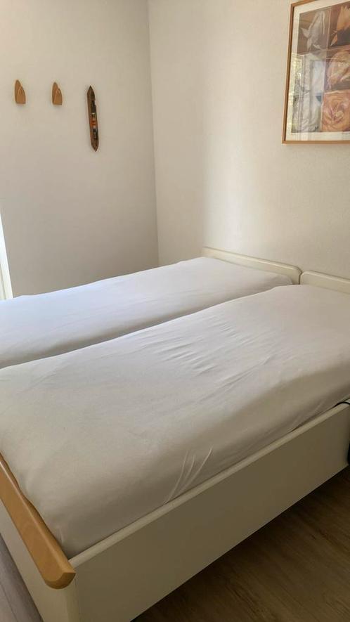 Auping bed incl 1x nachkastje, Huis en Inrichting, Slaapkamer | Bedden, Gebruikt, Tweepersoons, 180 cm, 200 cm, Wit, Ophalen