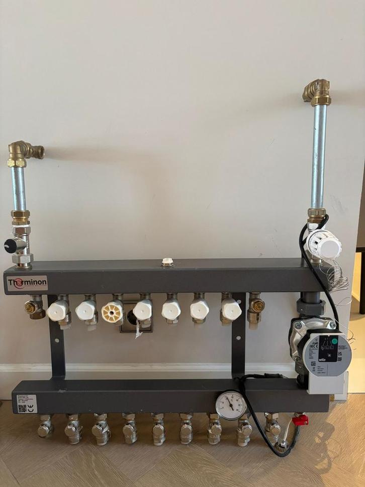 Nieuwe Therminon vloerverwarmingsverdeler 8-groeps, Doe-het-zelf en Verbouw, Verwarming en Radiatoren, Zo goed als nieuw, Overige typen