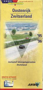 plattegrond oostenrijk / zwitserland 1995/1996, Ophalen of Verzenden, Gelezen, Landkaart