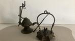 Bronzen olielampjes., Antiek en Kunst, Ophalen of Verzenden