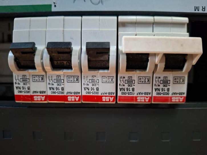 ABB Groepenkasten met automaten, Doe-het-zelf en Verbouw, Elektra en Kabels, Gebruikt, Overige typen, Ophalen of Verzenden