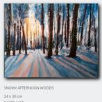 SoftPastel Winterlandschap, Antiek en Kunst, Ophalen of Verzenden