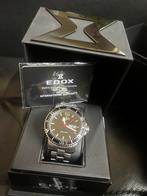 Heren Polshorloge - Edox chronorally sdaydate 84300, Sieraden, Tassen en Uiterlijk, Horloges | Heren, Overige merken, Leer, Staal