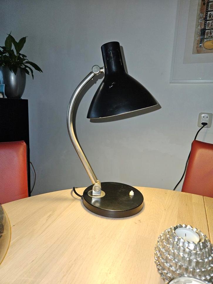 Hala Zeist Bureaulamp Jaren 50, Huis en Inrichting, Lampen | Vloerlampen, Gebruikt, Minder dan 100 cm, Metaal, Ophalen of Verzenden