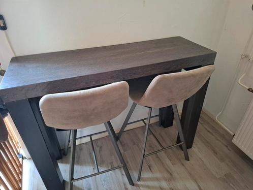 Zware kwaliteit bar met 2 stoelen, Huis en Inrichting, Barren, Zo goed als nieuw, Ophalen