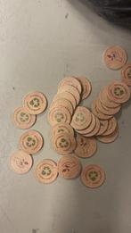 Houten tokens, consumptiemunten, paar 100 tot 1000 stuks, Ophalen, Overige materialen, Nederland