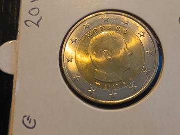 2 euro munt uit Monaco 2011 Prins Albert II beschikbaar voor biedingen