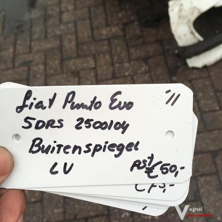 Fiat Punto EVO 5Drs 2011 2500104  Buitenspiegel Linksvoor of, Auto-onderdelen, Spiegels, Gebruikt, Ophalen of Verzenden