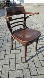 58 thonet cafe bistro stoelen met arm brede zit bruin hout!, Huis en Inrichting, Bruin, Ophalen of Verzenden, Zo goed als nieuw