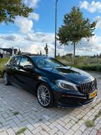 Mercedes-Benz A-Klasse A180 AMG PANO GT-Grill Carbon NAP, Auto's, Mercedes-Benz, 4 cilinders, Overige bekleding, Zwart, Origineel Nederlands