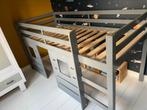 Halfhoogslaper in goede conditie, kleur grijs, Ophalen, Zo goed als nieuw, Hoogslaper