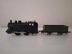 Jouef – Stoomlocomotief (opwindmodel) met wagon, Hobby en Vrije tijd, Modeltreinen | H0, Gebruikt, Jouef, Ophalen of Verzenden