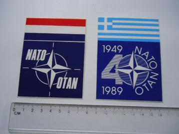 sticker oud NAVO 1989 griekenland nederland otan nato retro beschikbaar voor biedingen