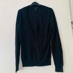 Trui met glitters met diepe v hals H&M maat M, Kleding | Dames, Maat 38/40 (M), H&M, Zwart, Ophalen of Verzenden