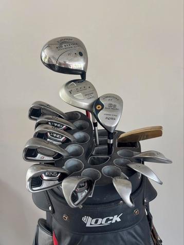 Heren golfset - Ping, Callaway, Honma + 1 inch - met trolley beschikbaar voor biedingen