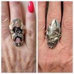 Zilveren Navajo Native American ringen, Sieraden, Tassen en Uiterlijk, Ophalen of Verzenden, Zo goed als nieuw, 17 tot 18, Met edelsteen