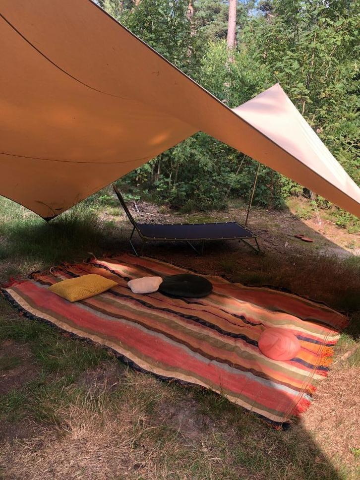 Kleurrijk geweven kleed, Huis en Inrichting, Stoffering | Tapijten en Kleden, Gebruikt, 150 tot 200 cm, 200 cm of meer, Rechthoekig