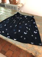 NIEUW ROK DONKERBLAUW MET VLINDERS 38, Kleding | Dames, Rokken, Maat 38/40 (M), Blauw, Nieuw, Ophalen of Verzenden