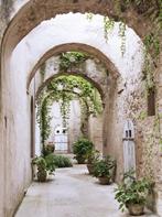 Sfeervol straatje fotobehang, 3D behang, *Fotobehang4you, Verzenden, Minder dan 10 m², Romantisch straatje, Sfeervol, 3D