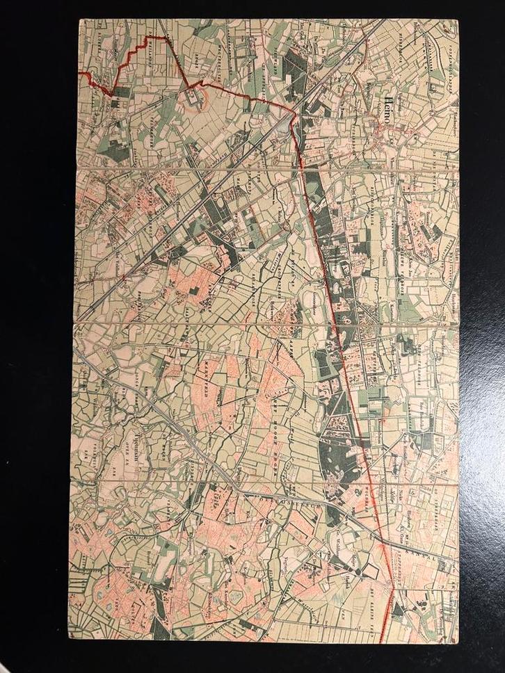 Stafkaart Heino uit 1883, Verzamelen, Ansichtkaarten | Nederland, Ophalen of Verzenden