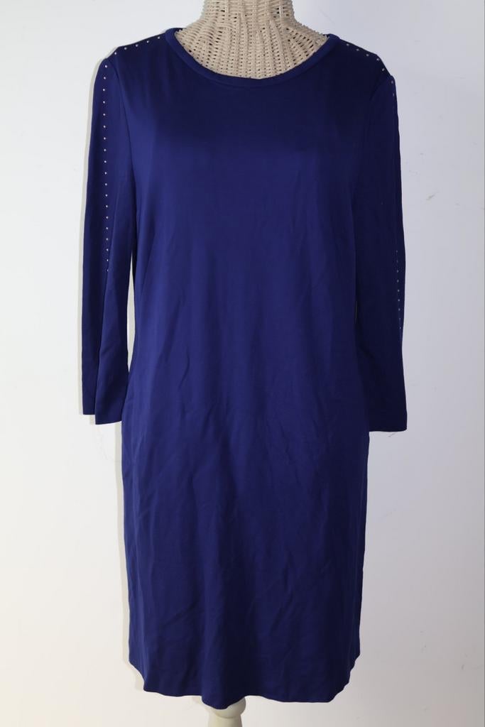 Mooie Marc Cain jurk maat XL, Kleding | Dames, Jurken, Zo goed als nieuw, Blauw, Knielengte, Ophalen of Verzenden