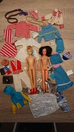 Vintage barbies, jaren 70, 2 stuks, plus kleding, Ophalen, Gebruikt, Fashion Doll