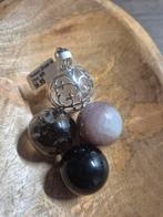 Zilveren hanger met bergkristal en extra bollen, Ophalen of Verzenden, Nieuw