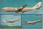 TAP Air Portugal Boeing 707 727 747 ansichtkaart, Verzamelen, Ophalen of Verzenden, Gebruikt, Kaart, Foto of Prent