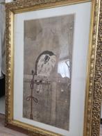 Japans schilderij in gouden lijst, Antiek en Kunst, Kunst | Schilderijen | Klassiek, Ophalen
