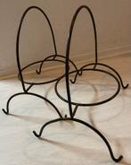 Brocante planten- of schaalstandaard van verroest ijzer, Ophalen of Verzenden