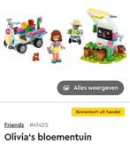 LEGO Friends Olivia's Bloementuin 41425, Ophalen of Verzenden, Zo goed als nieuw, 6 jaar of ouder