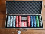 pokeren poker pokerkoffer fiches chips pokerset groot, Ophalen of Verzenden, Gebruikt