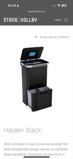 Stang-Vollby Halden Sensor Prullenbak - Nieuw!, Huis en Inrichting, Ophalen, 50 tot 75 cm, Nieuw, 20 tot 30 liter