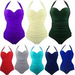 Badpak paars rood blauw groen grijs geel dames vrouwen retro, Kleding | Dames, Badmode en Zwemkleding, Verzenden, Nieuw, Badpak