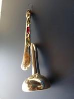 Oude kerstbal van glas grote trompet, Ophalen of Verzenden