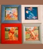 4 x schilderij Winnie de Pooh. Disney, Kinderen en Baby's, Kinderkamer | Inrichting en Decoratie, Ophalen of Verzenden, Wanddecoratie